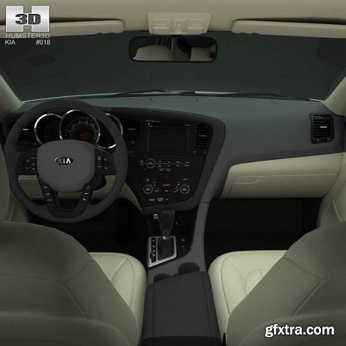 Kia Optima (K5) with HQ Interior 2011 3D Model