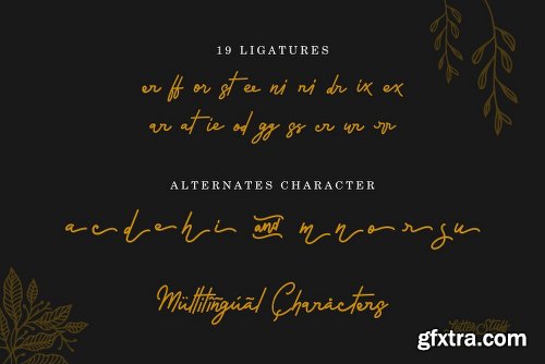 CreativeMarket Rossela - Signature Font + Extras 3066029