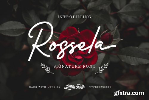 CreativeMarket Rossela - Signature Font + Extras 3066029