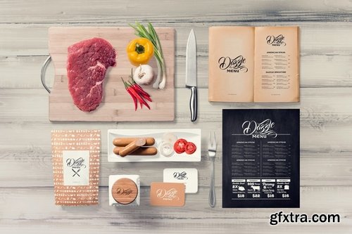 Restaurant Menu Mockup Scenes