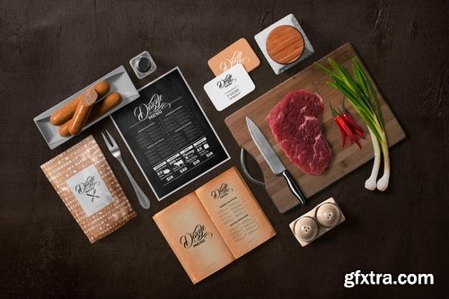 Restaurant Menu Mockup Scenes