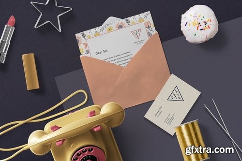 Greeting Card & Envelope Mockups