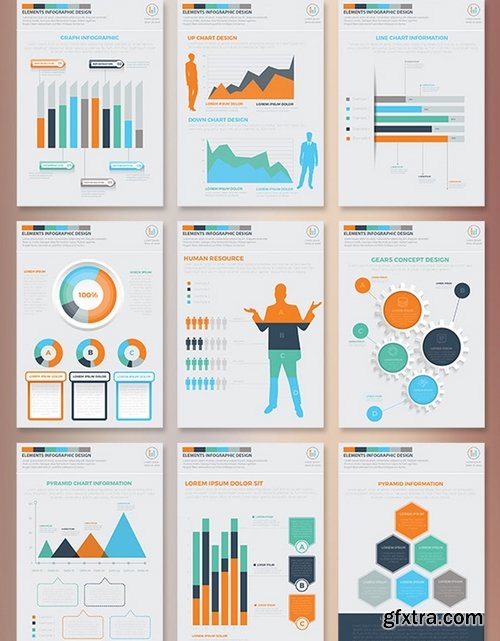 Business Infographics 15 Pages Design