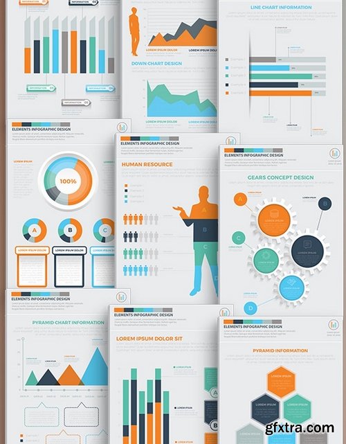 Business Infographics 15 Pages Design