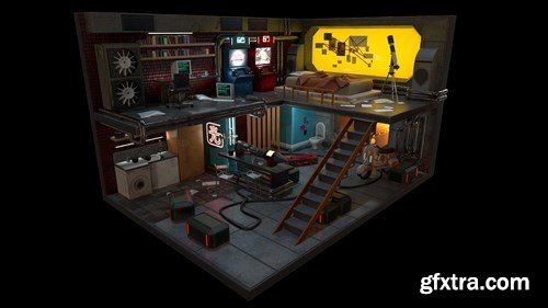 Cyberpunk Room 3D