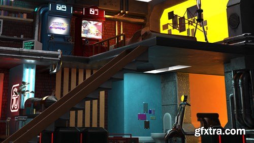 Cyberpunk Room 3D