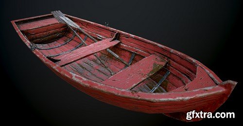 Rowing Boat 3D Model