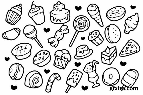 25 Sweet Cake Doodles