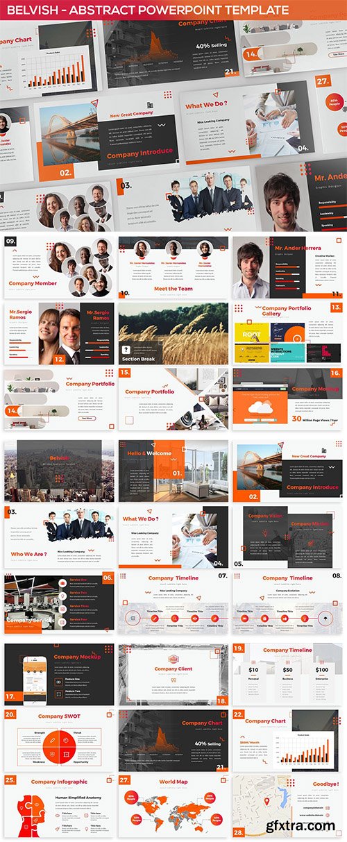 Belvish - Abstract & Modern Powerpoint Template