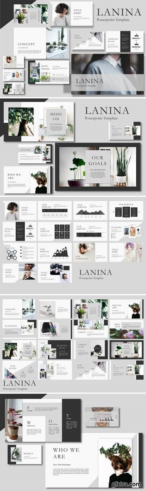 Lanina Minimal  - Powerpoint, Keynote, Google Sliders Templates