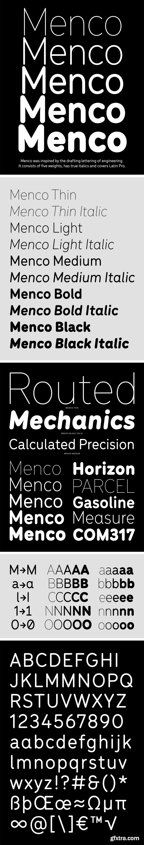 Menco Font Family