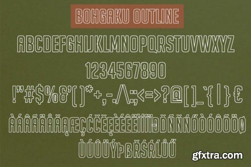 Bohgaku Family Font Family - 4 Fonts