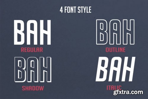 Bohgaku Family Font Family - 4 Fonts