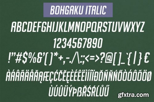 Bohgaku Family Font Family - 4 Fonts