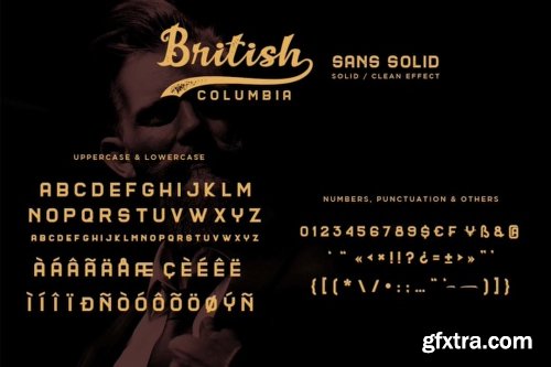 British Columbia Font Family - 6 Fonts