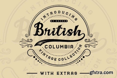 British Columbia Font Family - 6 Fonts