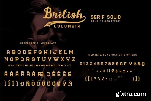 British Columbia Font Family - 6 Fonts