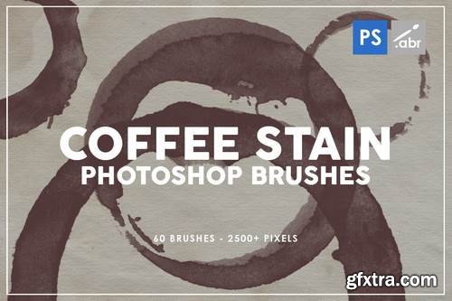 Coffee Stain Photoshop Brushes