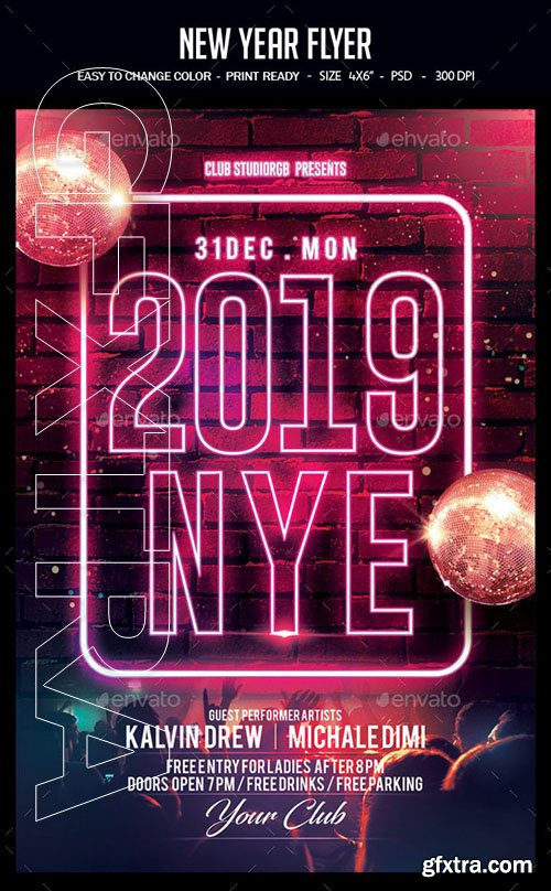 GraphicRiver - New Year Flyer 22757961