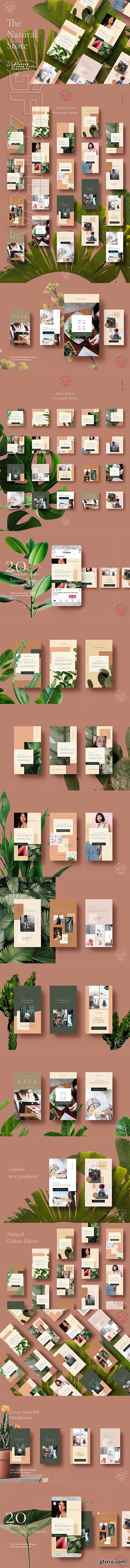 CreativeMarket - Natural Store Insta Stories & Posts 3091033