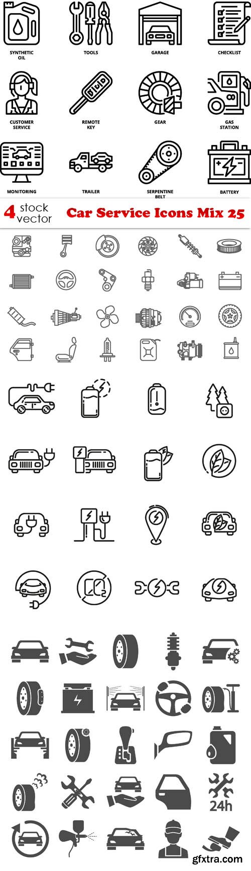 Vectors - Car Service Icons Mix 25