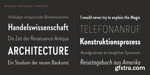 Brandon Grotesque Condensed Font Family