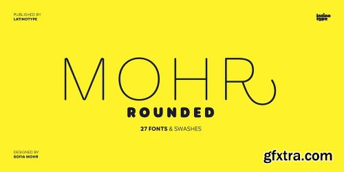 Mohr Rounded Font Family - 27 Fonts