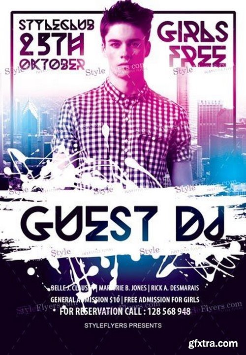 Guest Dj PSD Flyer Template