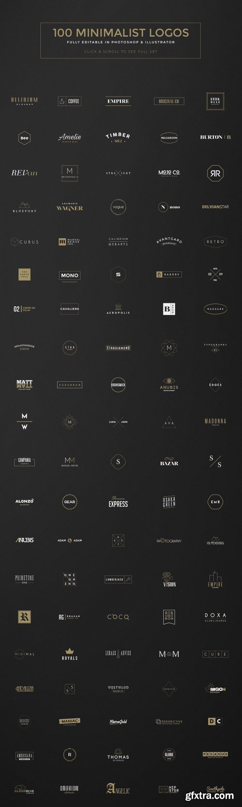 MightyDeals 1300+ Premium Logo Templates Vintage Modern & More