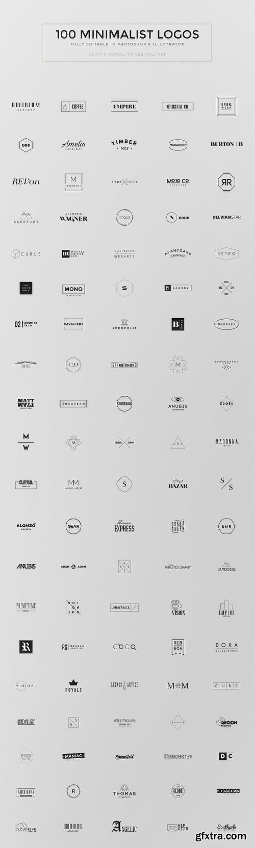 MightyDeals 1300+ Premium Logo Templates Vintage Modern & More