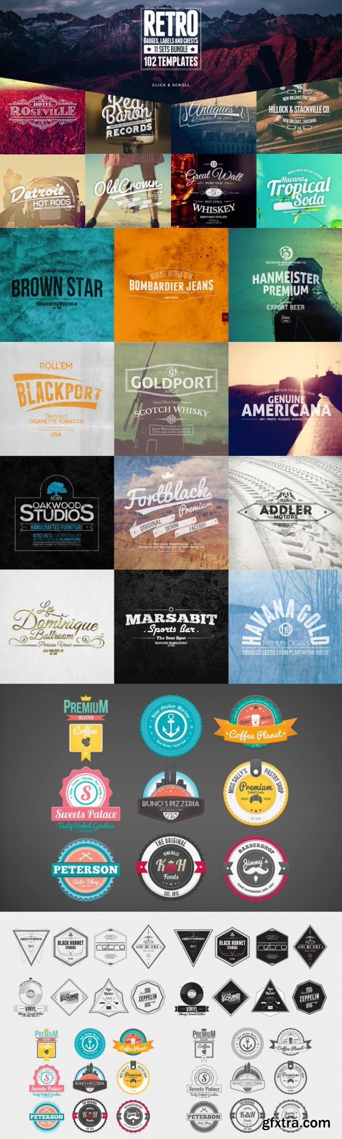 MightyDeals 1300+ Premium Logo Templates Vintage Modern & More