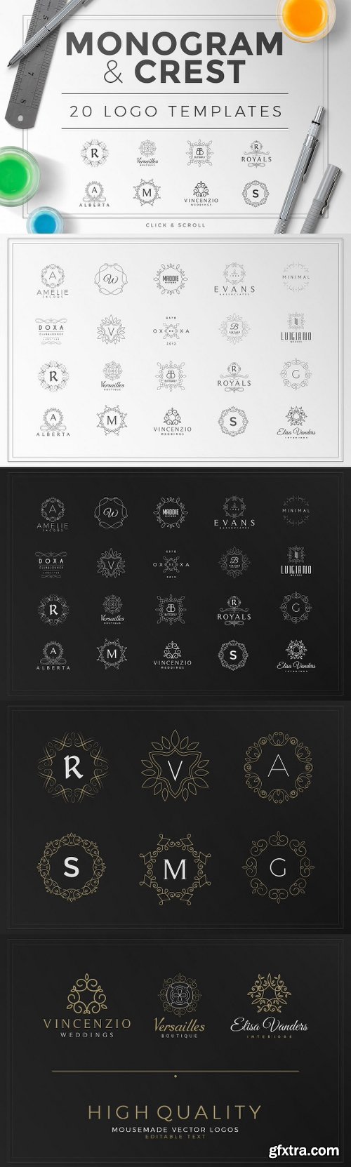 MightyDeals 1300+ Premium Logo Templates Vintage Modern & More