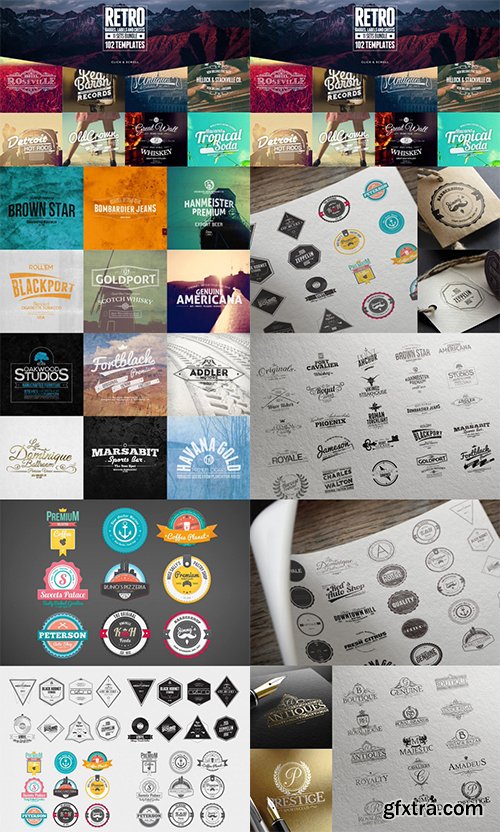 MightyDeals 1300+ Premium Logo Templates Vintage Modern & More