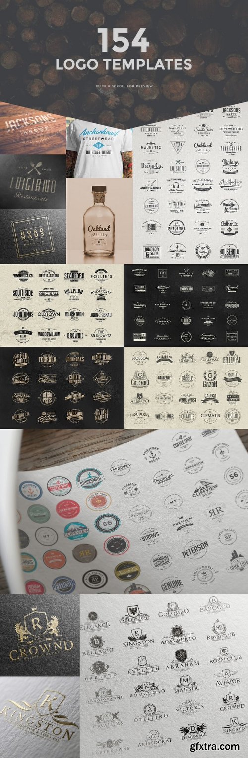 MightyDeals 1300+ Premium Logo Templates Vintage Modern & More