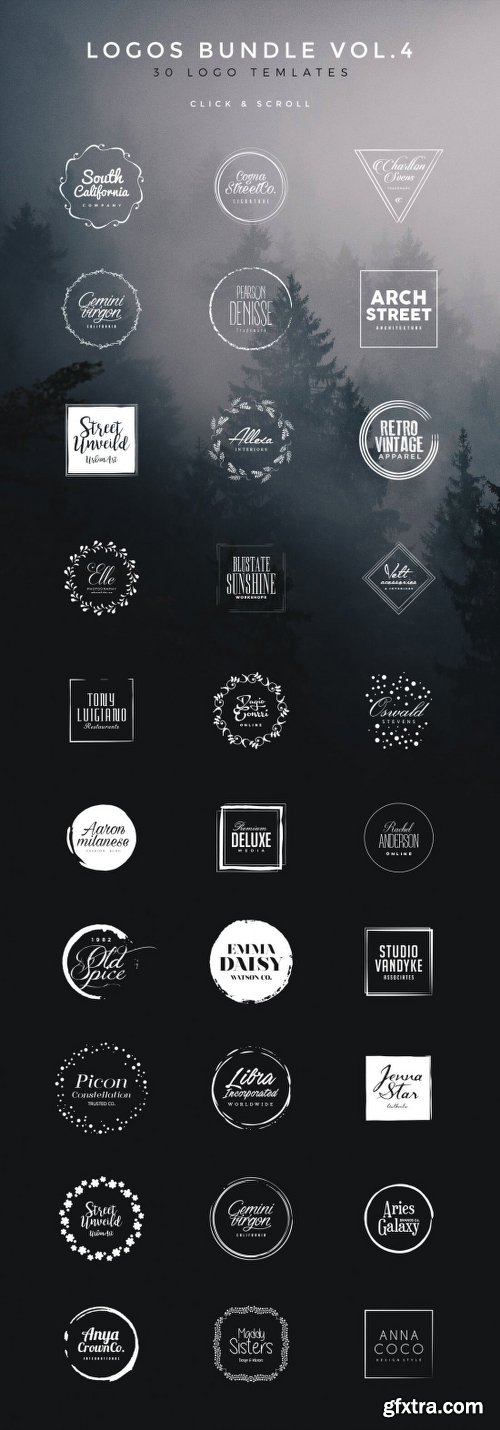 MightyDeals 1300+ Premium Logo Templates Vintage Modern & More