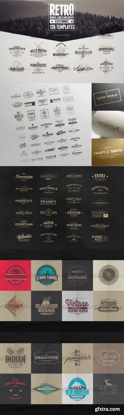 MightyDeals 1300+ Premium Logo Templates Vintage Modern & More