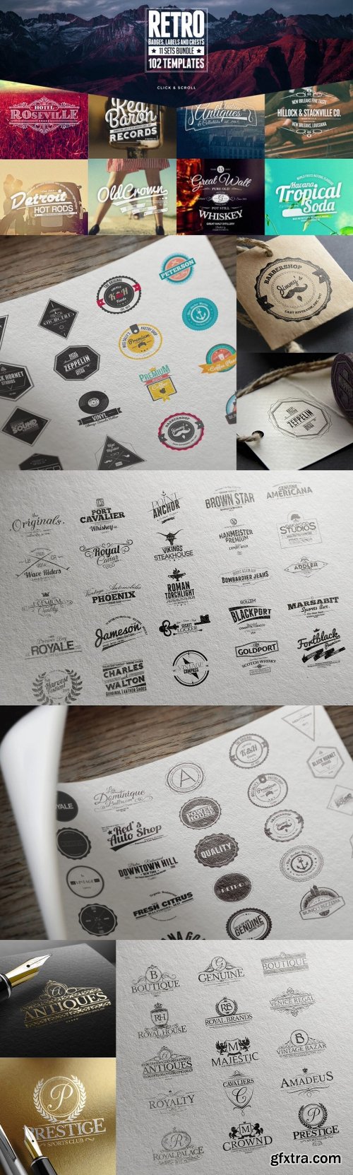 MightyDeals 1300+ Premium Logo Templates Vintage Modern & More