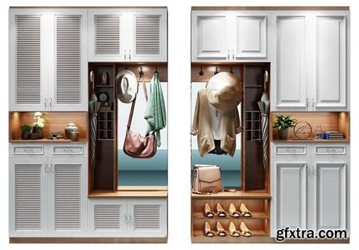 Shoes Cabinet 02 3d model