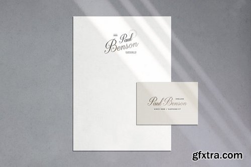 Verdura Stationery Shadow Mockups