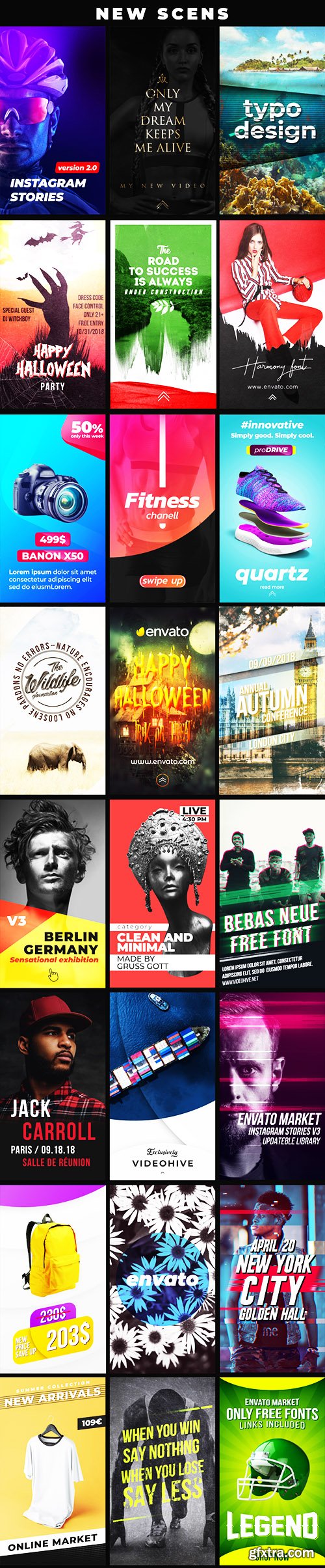 Videohive Instagram Stories V4 21895564 (With 3 October 18 Update))