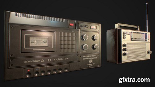 Old radio 3D model