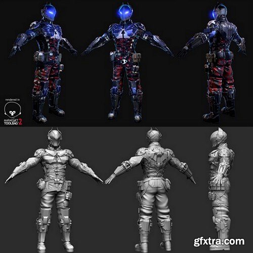 Arkham Knight 3D Model