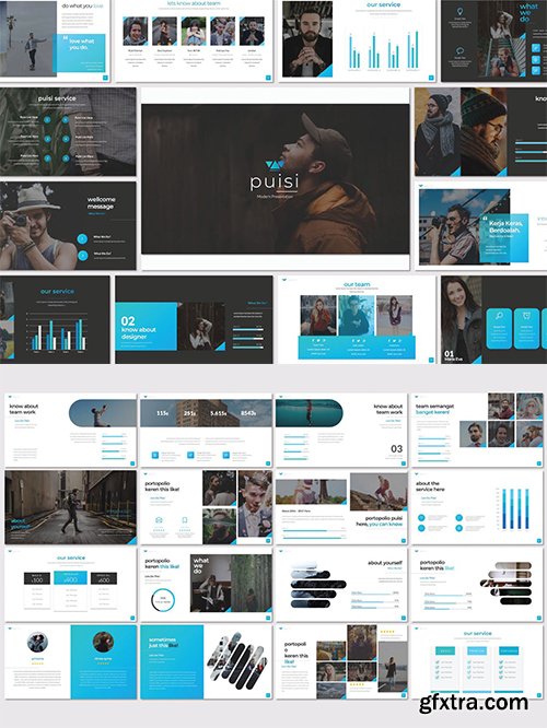 Puisi Business Powerpoint, Keynote, Google Sliders