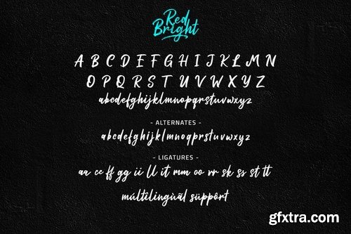 Red Bright - Brush Font