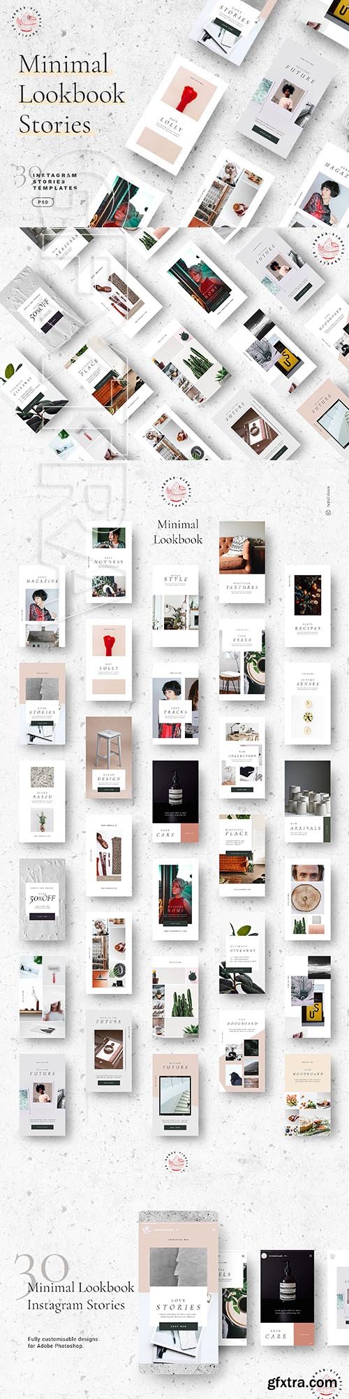 CreativeMarket - Minimal Lookbook Instagram Stories 3089591