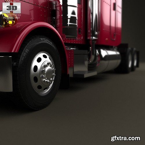 Peterbilt 379 Tractor Truck 1987 3D Model