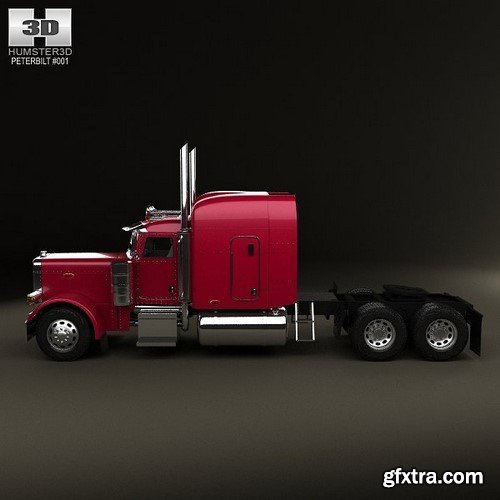 Peterbilt 379 Tractor Truck 1987 3D Model