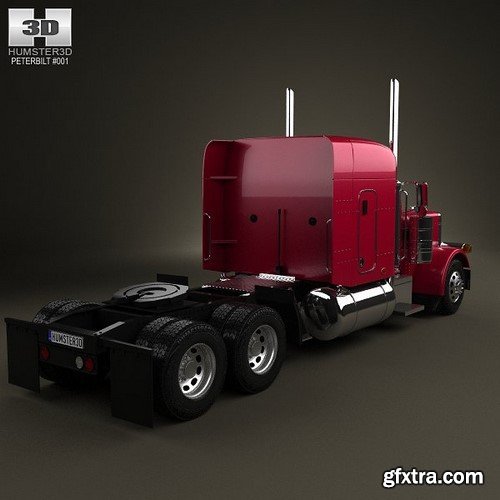 Peterbilt 379 Tractor Truck 1987 3D Model