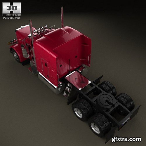 Peterbilt 379 Tractor Truck 1987 3D Model