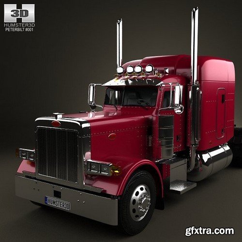 Peterbilt 379 Tractor Truck 1987 3D Model